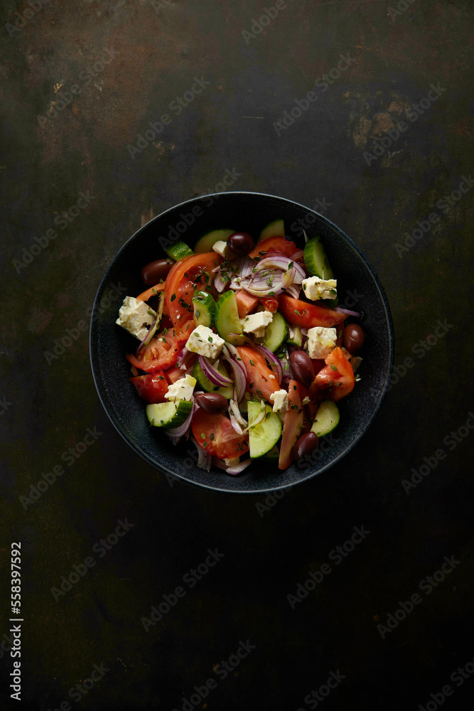 Greek salad, griechischer salat
