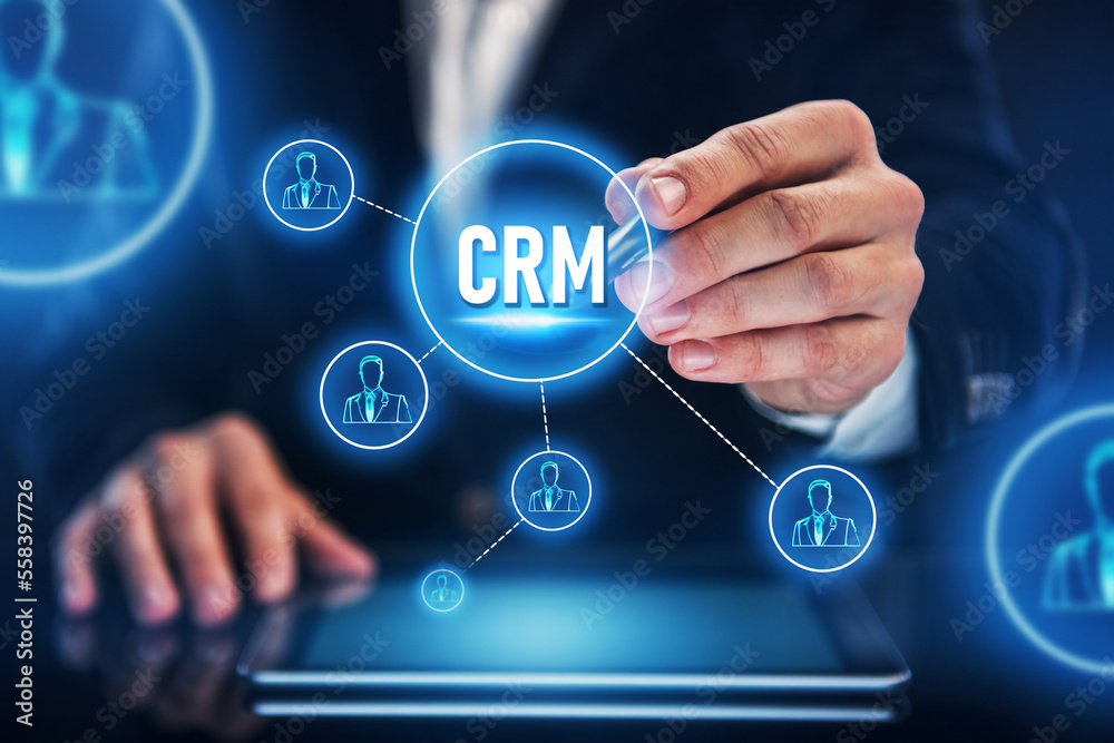 CRM Customer Relationship Management concept CRM Customer Relationship Management concept