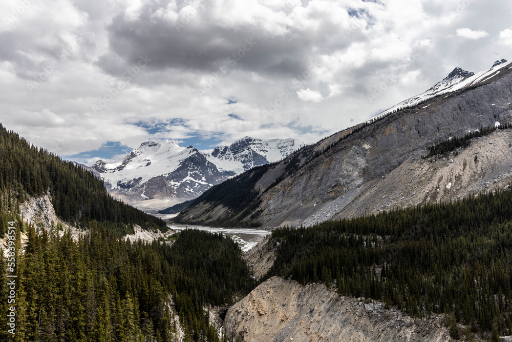 Columbia Icefield Mountains Columbia Icefield Mountains