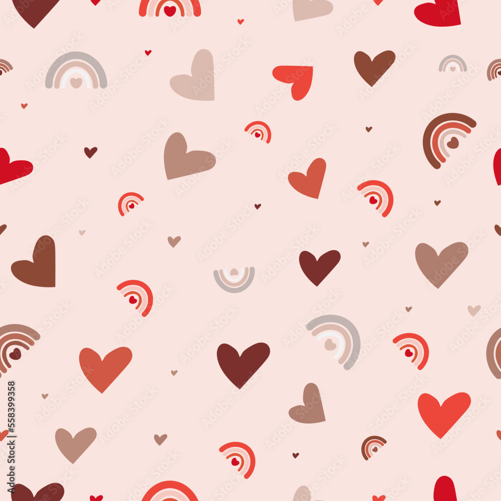 Valentine's Day Patterns & Cliparts. vector illustration