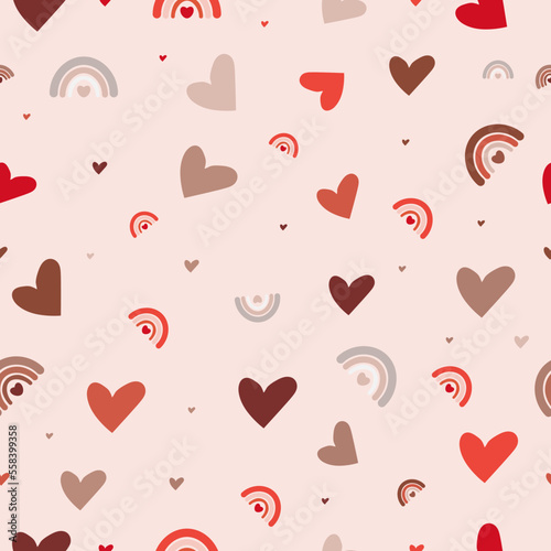 Valentine's Day Patterns & Cliparts. vector illustration