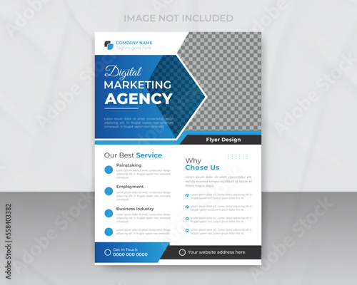Corporate business company flyer template design