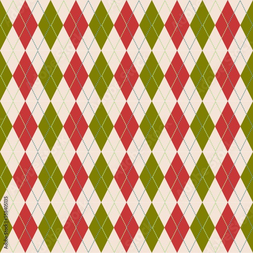 colorful seamless geometric pattern with argyle