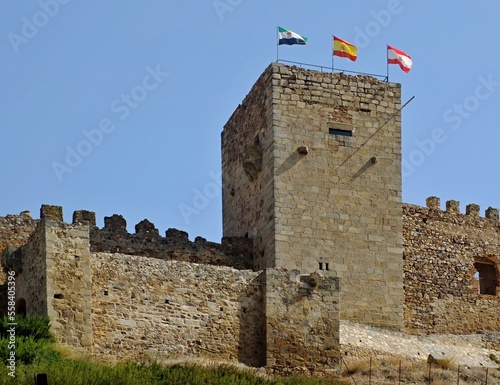 Historic castle of Medellin, Extremadura - Spain  photo