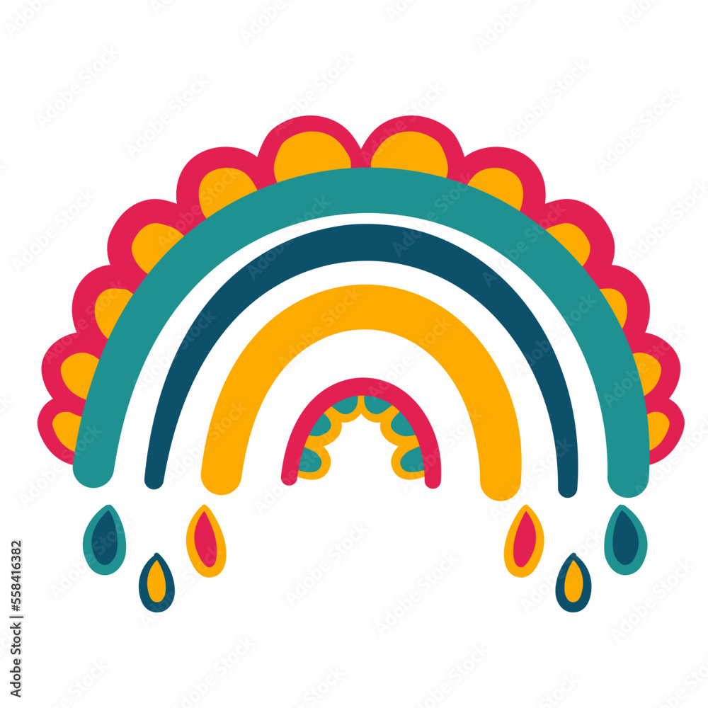 cute scandinavian rainbow childish hand drawn cute scandinavian rainbow childish hand drawn