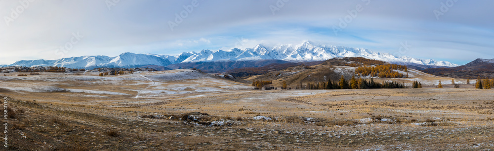 View of Altay mountains in the autumn