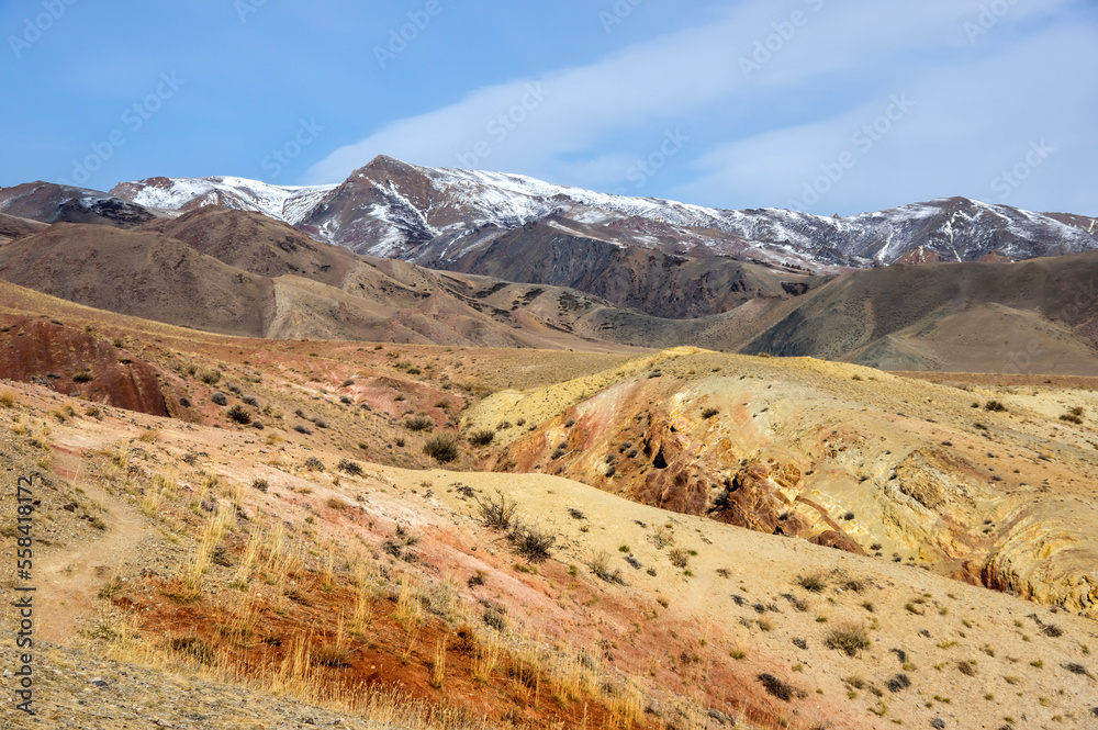 Landscape of Kizil Chin, a place called “Mars” in Altay mountains Landscape of Kizil Chin, a place called “Mars” in Altay mountains