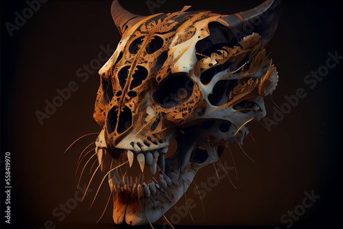 Tiger Skull. Generative AI