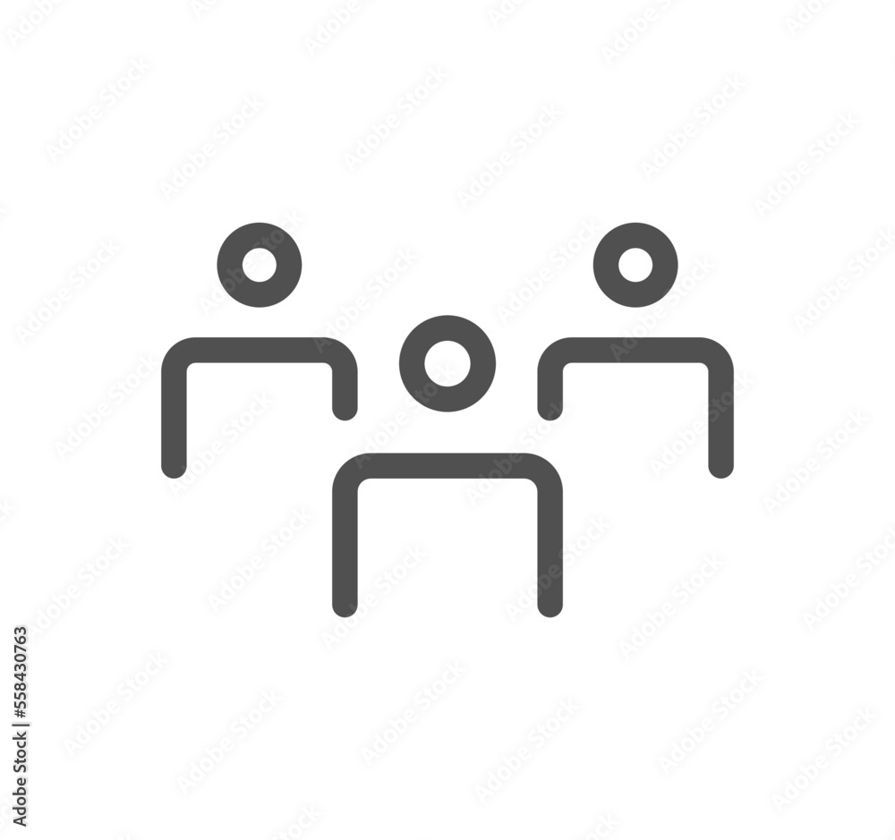 Business and communication related icon outline and linear vector.
