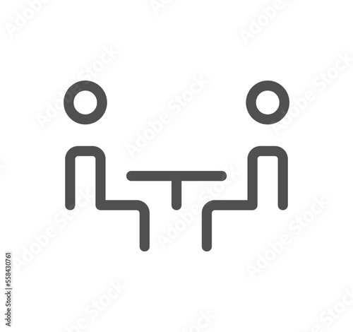 Business and communication related icon outline and linear vector.
