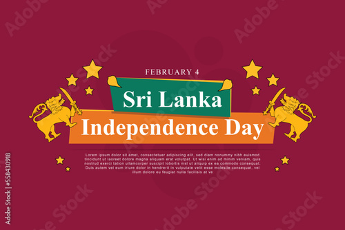 Sri Lanka Independence Day background.