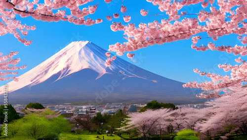 富士山 春の風景 日本の四季