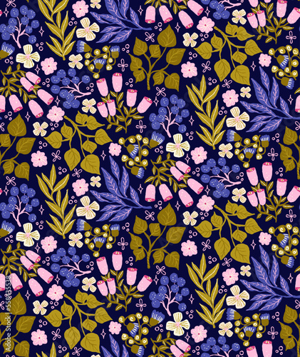 Seamless floral ditsy pattern