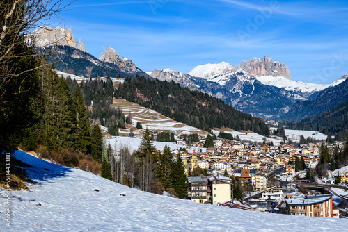 Dolomiti, panorama di Soraga, Valle di Fassa