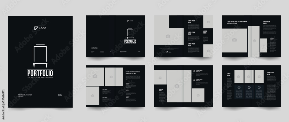 12 page architecture interior portfolio layout template 12 page architecture interior portfolio layout template