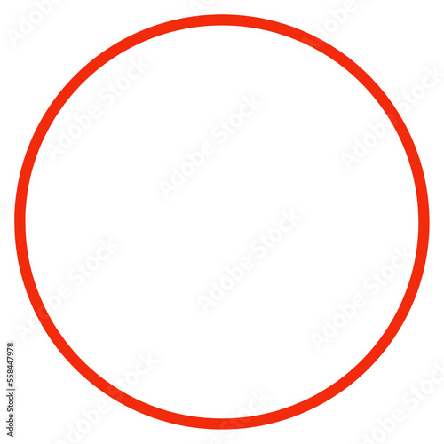 Red circle shape transparent png 