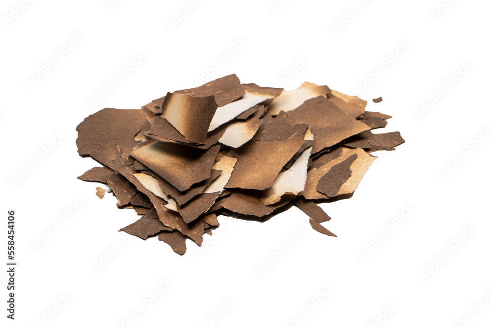 Burnt paper isolated on a white background. Burnt paper isolated on a white background.
