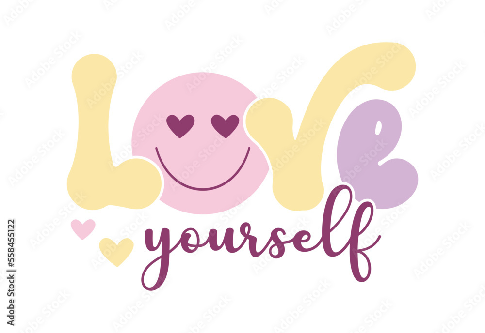 Fototapeta premium Valentine's Day Quote, Retro Valentine's Day
