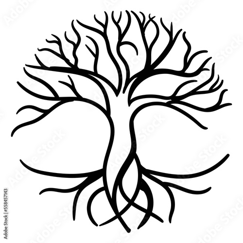 Tree of Life Pendant, Yggdrasil vector	
