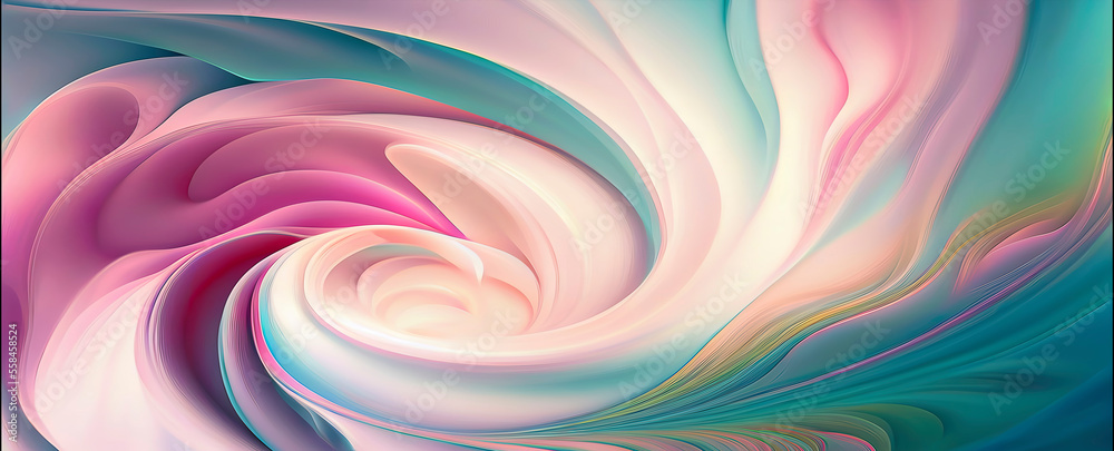 Obraz premium twirling pastel colors background