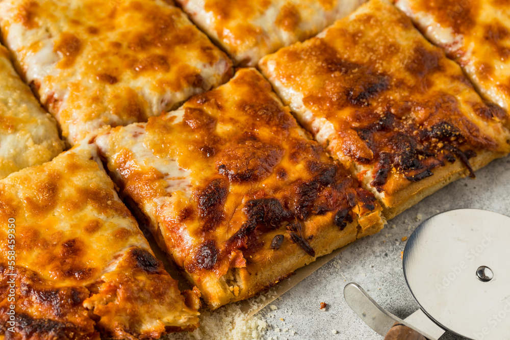 Homemade Grandma Cheese Pizza Pie Homemade Grandma Cheese Pizza Pie