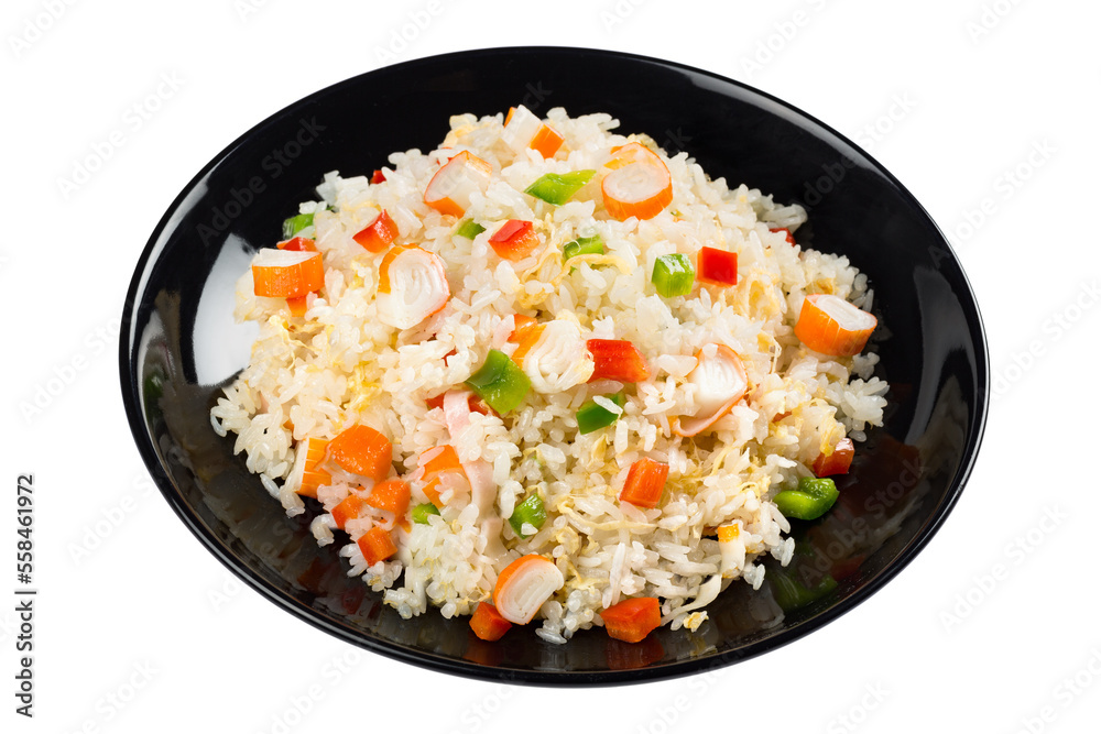 Plato de Arroz y Fideos Chinos Plato de Arroz y Fideos Chinos