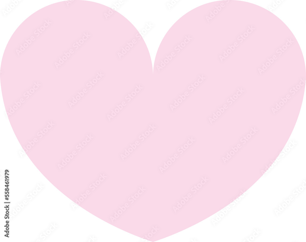 See through Pink Valentine Heart