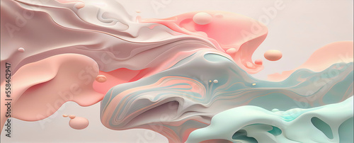 abstract Japanese design with pastel colors
