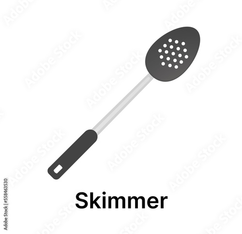 vector skimmer illustration isolated on white background