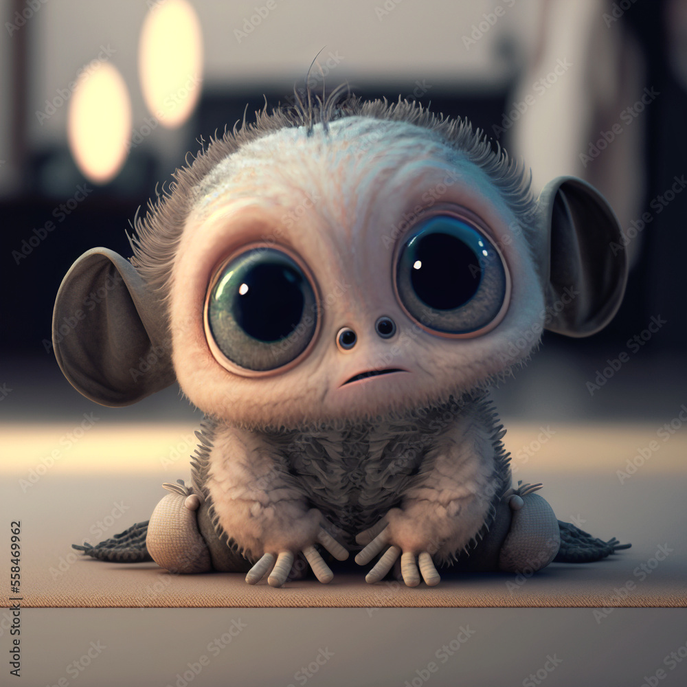Cute Baby Alien Stock Illustration Adobe Stock