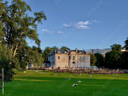 castle in the park of Geneva