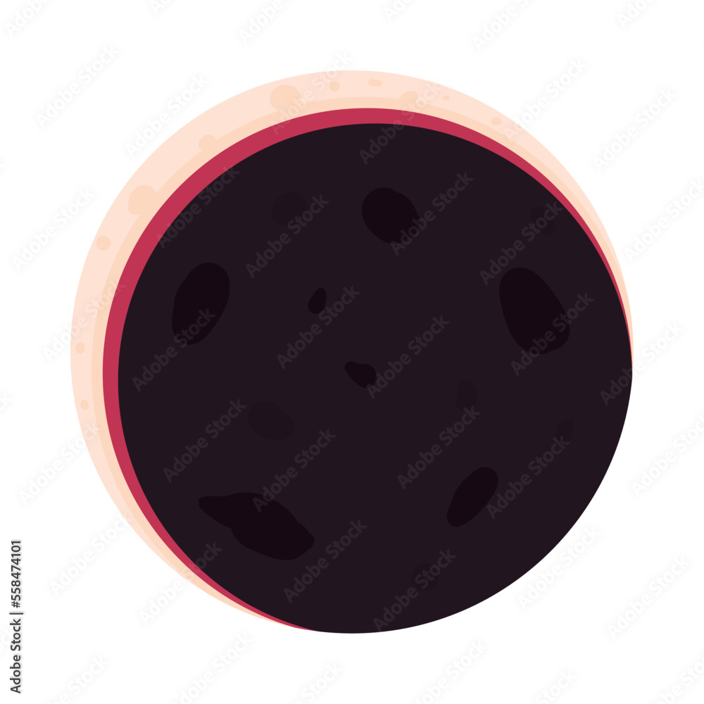 flat crescent moon illustration flat crescent moon illustration