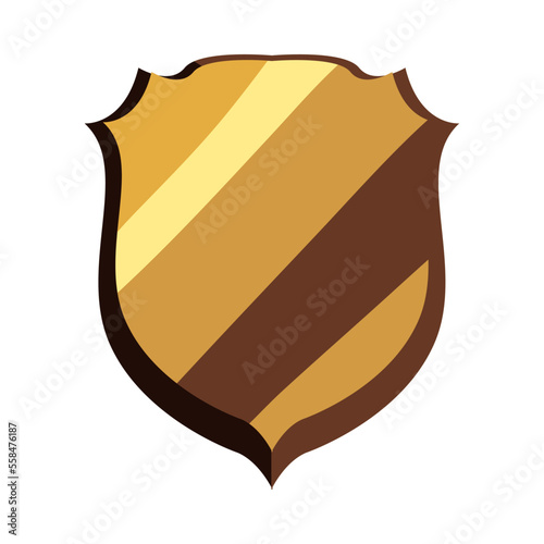 flat golden higlights shield photo