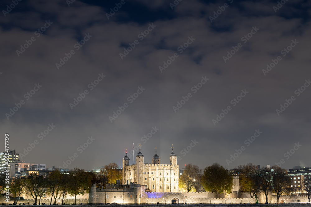 The Tower of London at night