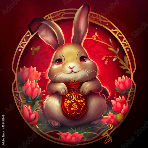 Chinese Rabbit illustration