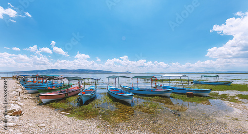 Fototapeta Naklejka Na Ścianę i Meble -  Civril Isikli Lake in Denizli Turkey .