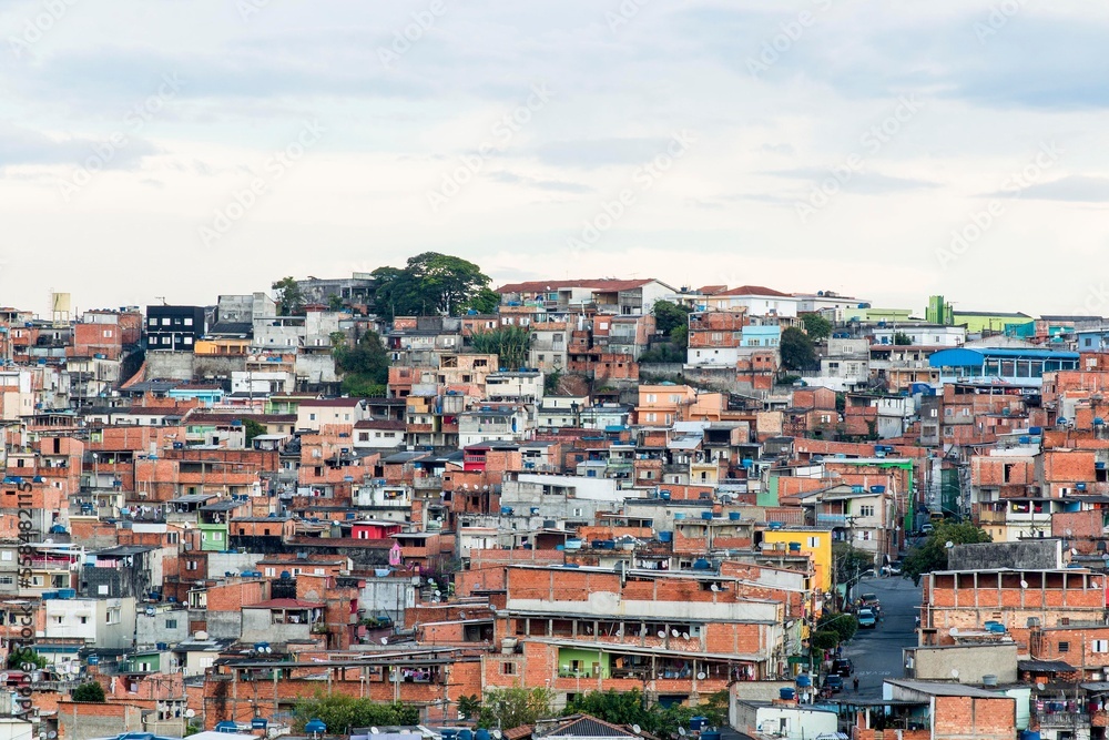 Favela, comunidade do bairro do Capão Redondo, Zona Sul de São Paulo, Brasil,