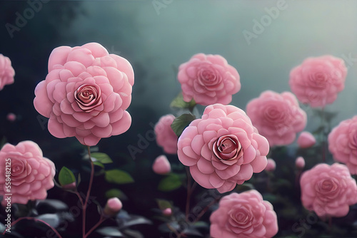 garden roses illustration