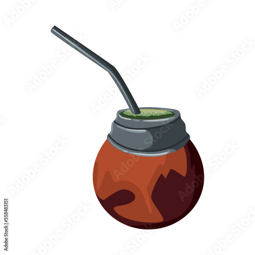 flat mate cup illustration