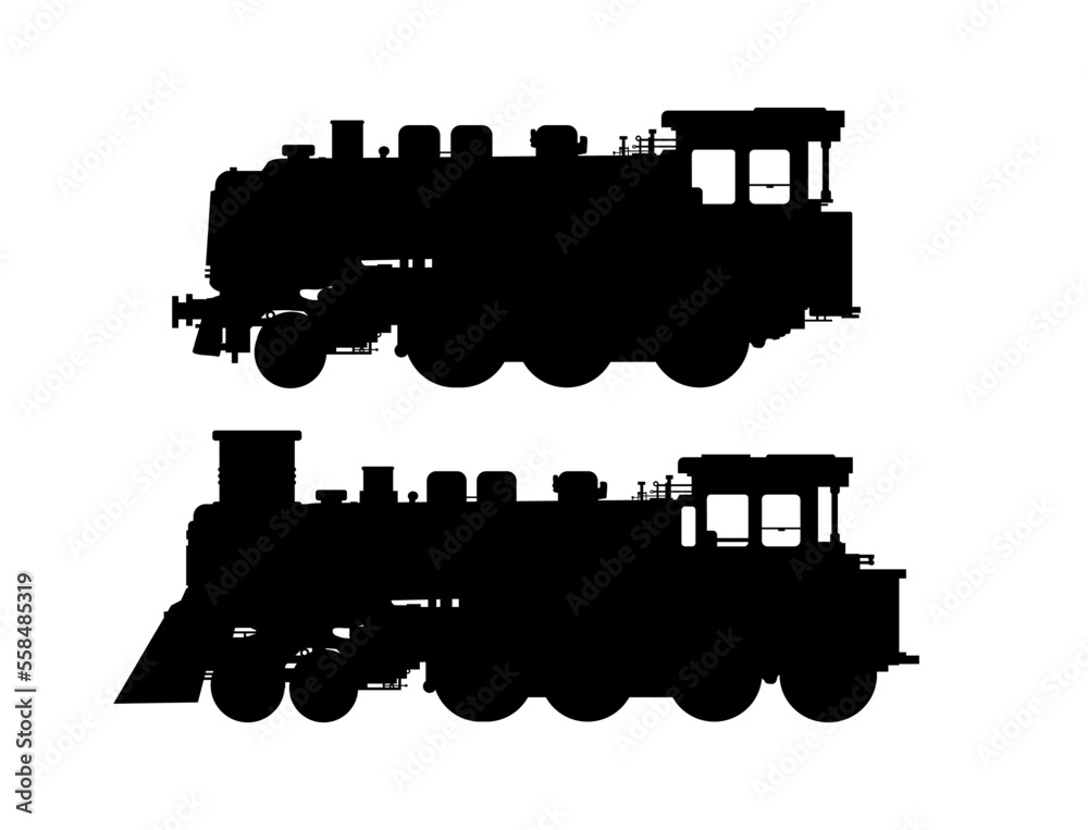 Fototapeta premium locomotive silhouette
