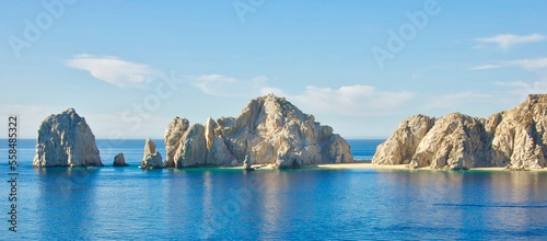 Rock formation in the sea in Cabo San Lucas, Mexico