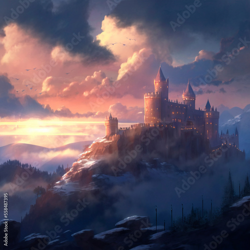 Fairy Castle. High quality illustration