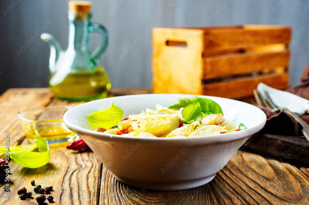 caesar salad on table - Healthy food style caesar salad on table - Healthy food style