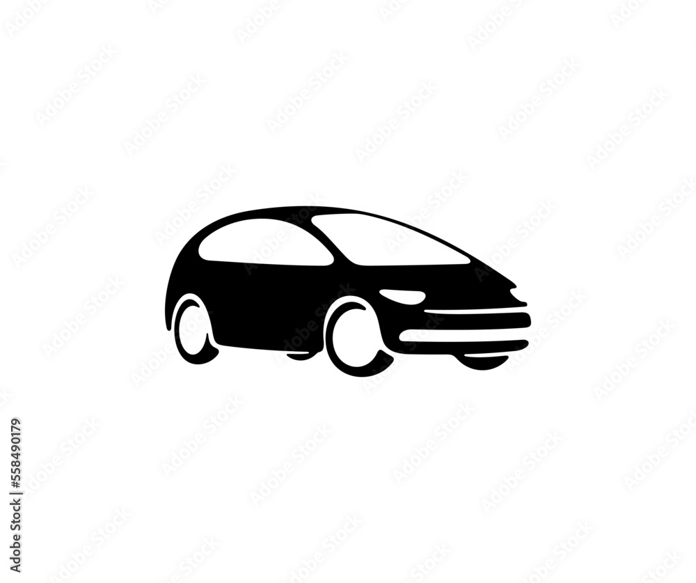 Car, vehicle, automobile, automotive and transport, silhouette and graphic design. Auto, garage, dealership, car repair shop and driving school, vector design and illustration