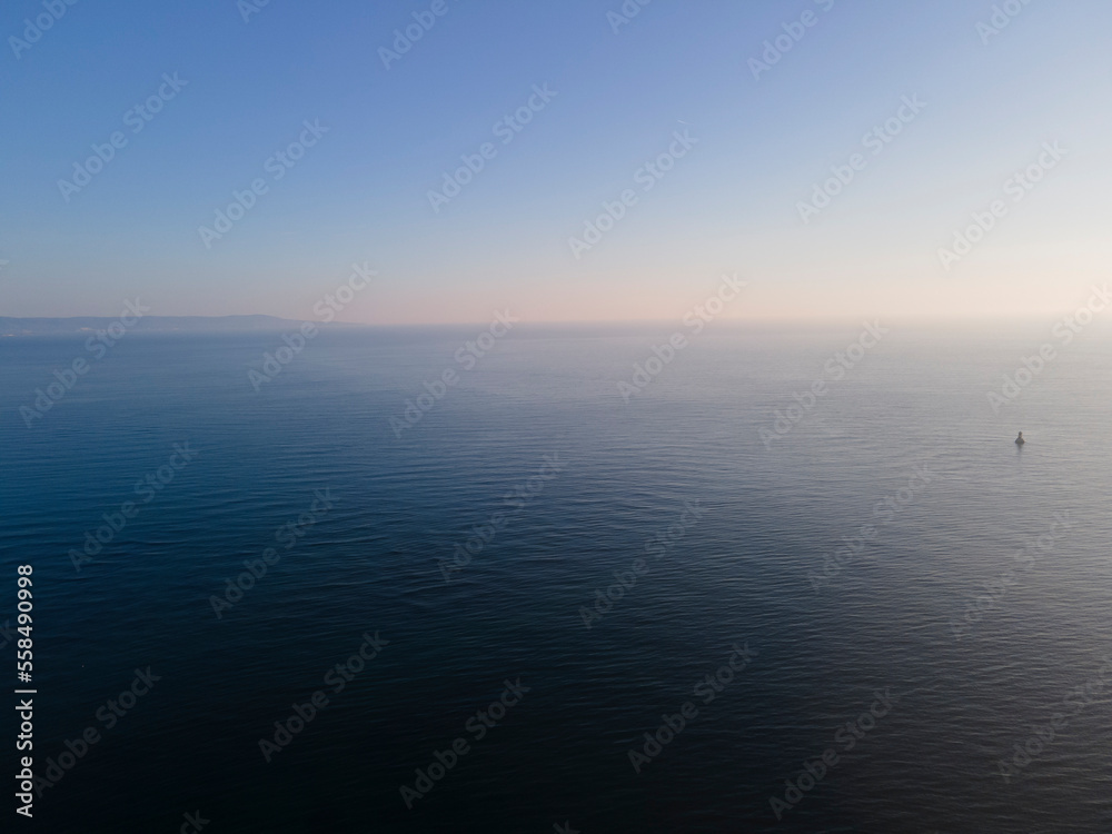 Amazing Aerial Sunrise view town of Pomorie, Burgas Region, Bulgaria Amazing Aerial Sunrise view town of Pomorie, Burgas Region, Bulgaria