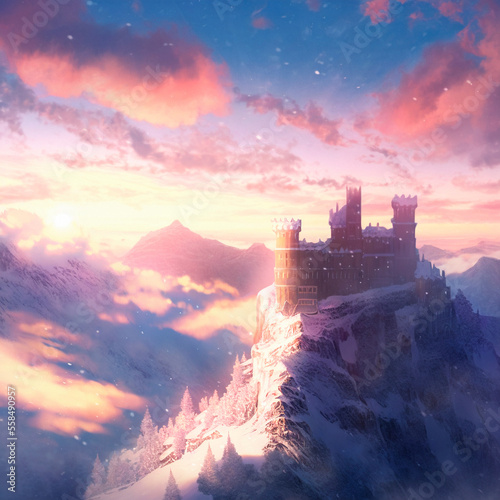 Fairy Castle. High quality illustration