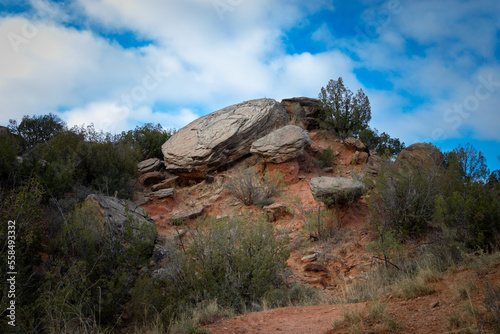 Hiking the Beautiful Palo Duro Canyon State Park in the Near Amarillo, Texas.
