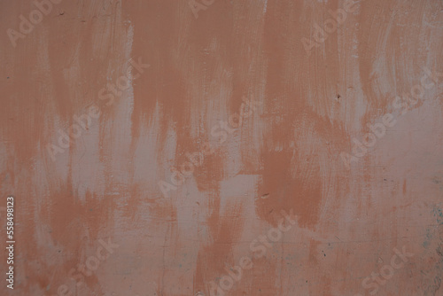 wall with orange mottled paint