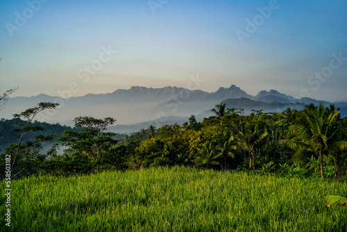 sunrise over the mountains