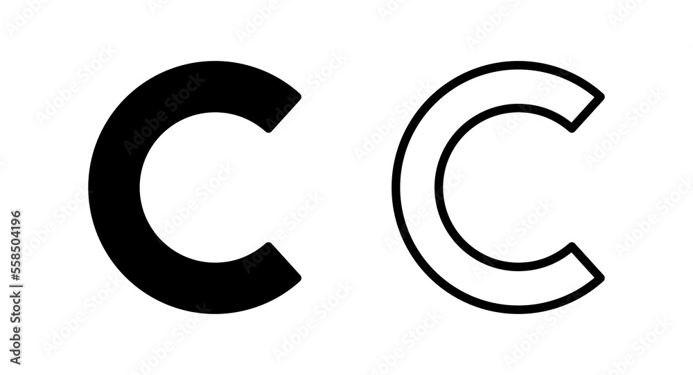 Copyright icon vector illustration. copyright sign and symbol Copyright icon vector illustration. copyright sign and symbol